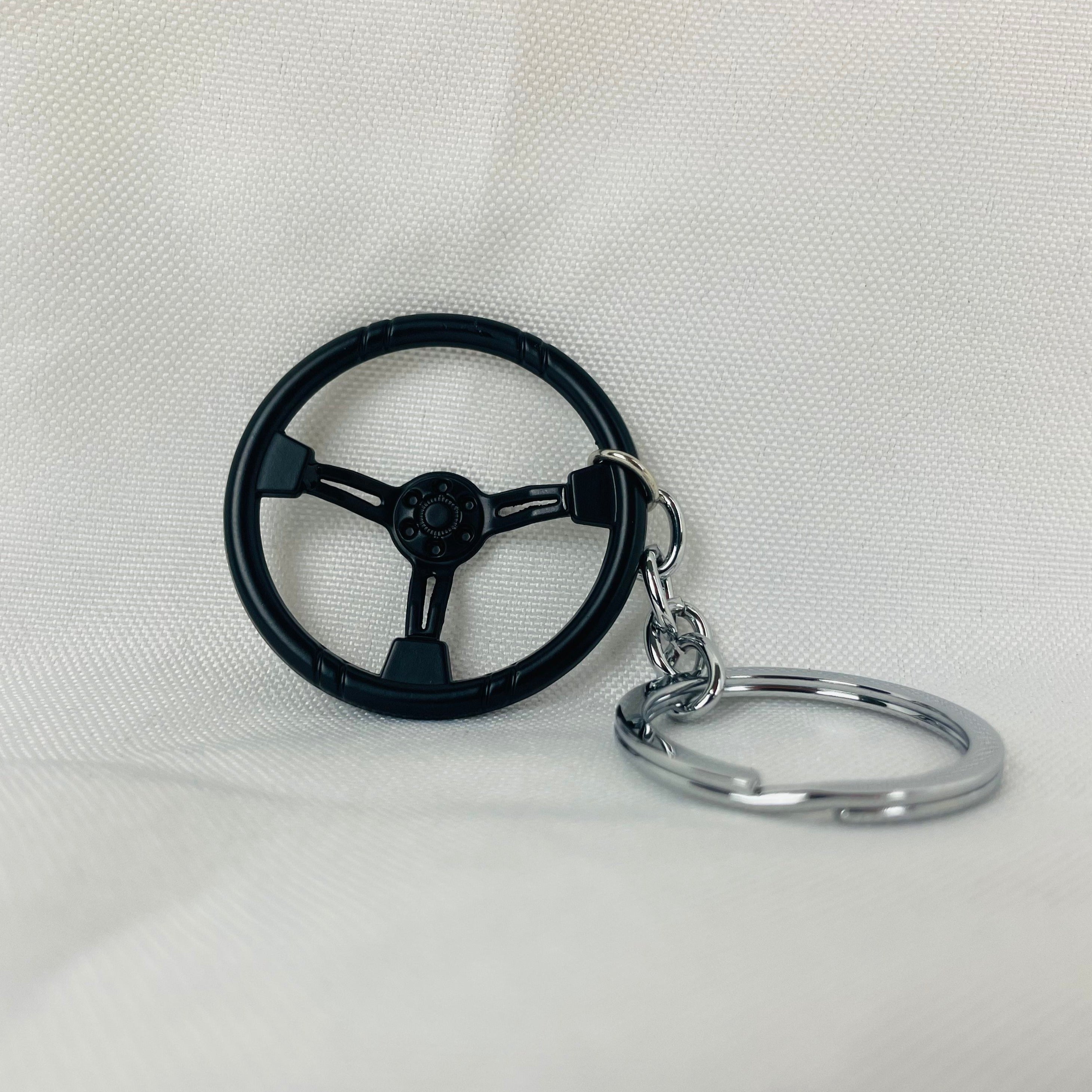 Steering wheel keychain